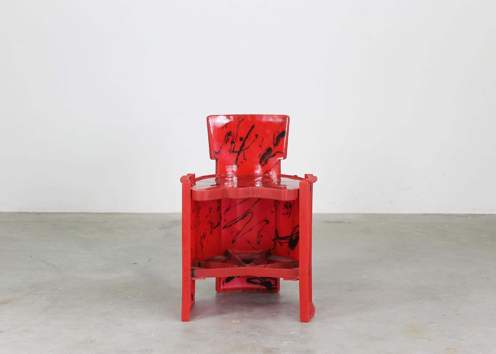 Gaetano Pesce Nobody's Perfect Small Chair In Red Resin By Zerodisegno 2000s photo for sale