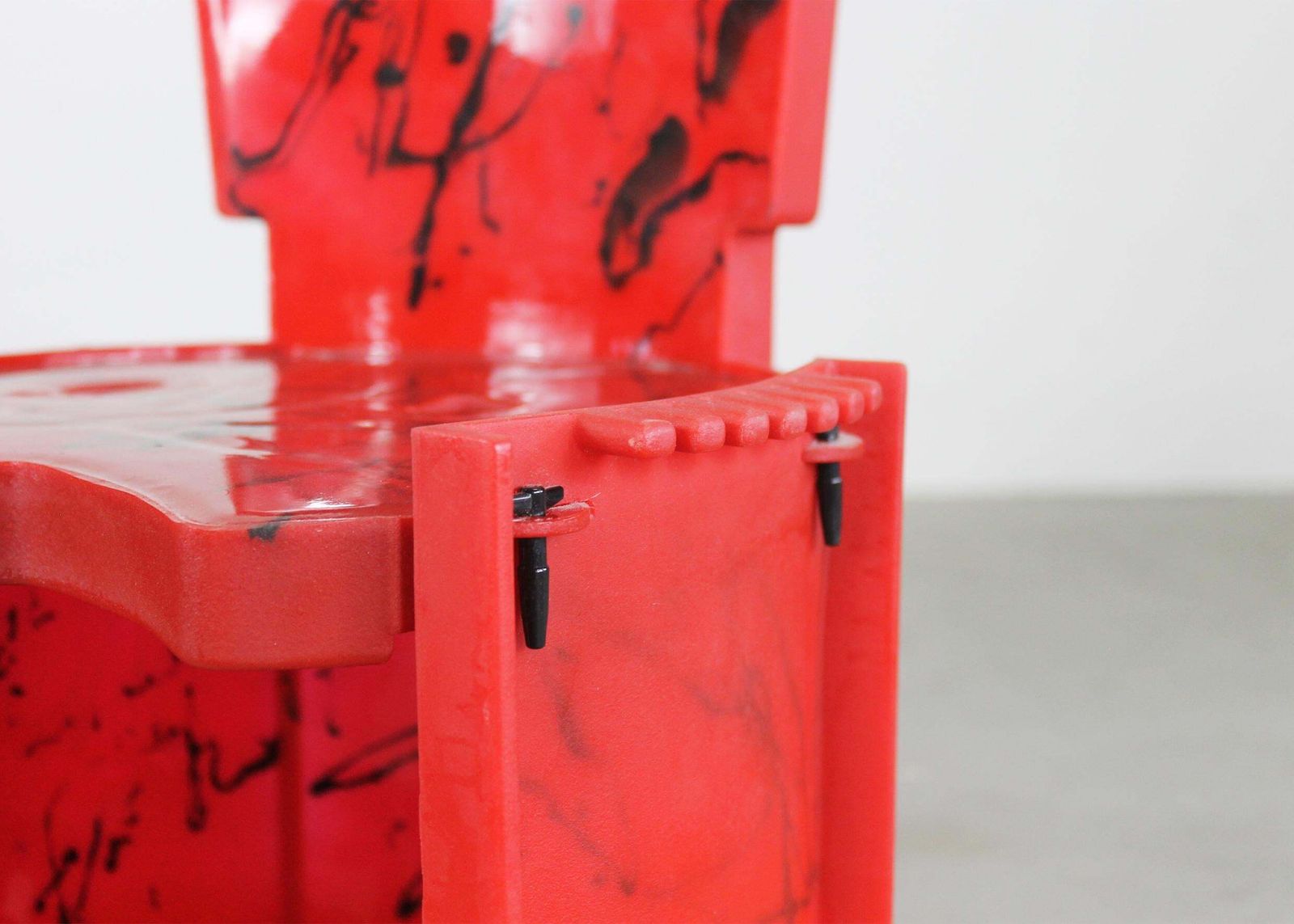 Gaetano Pesce Nobody's Perfect Small Chair In Red Resin By Zerodisegno 2000s photo buy