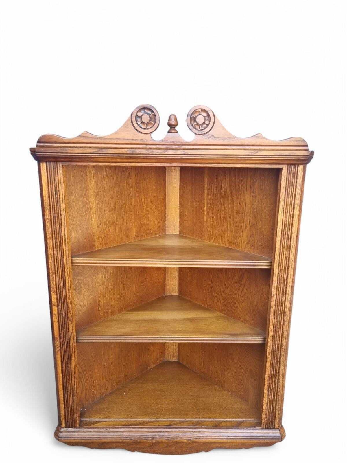 Vintage Old Charm Wood Bros Open Hanging Corner Cabinet / Open Drink Cabinet / C1960 photo vinterior