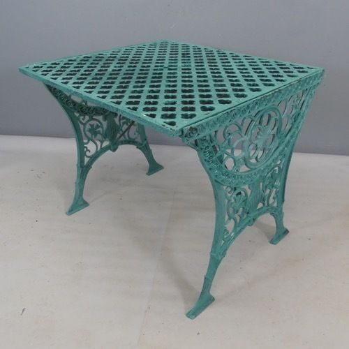 Antique Painted Wrought Iron Garden Table photo for sale