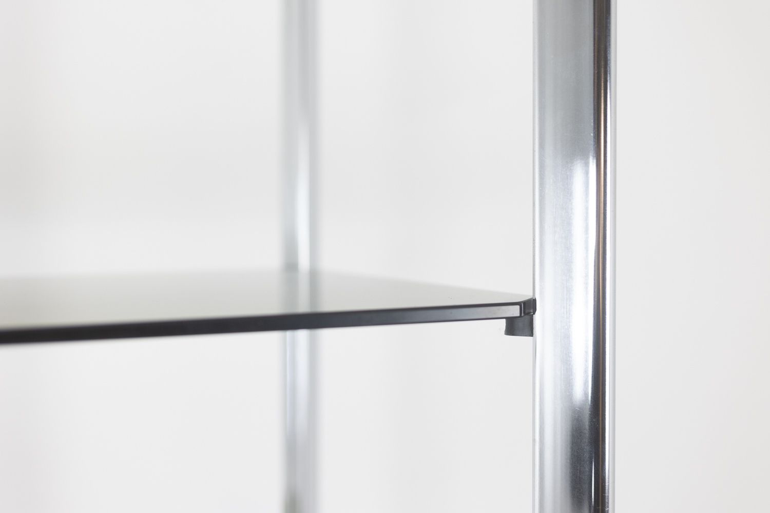 photo buy Pair Of Shelves With 6 Shelves, Chromed Metal Frame. 1970s.