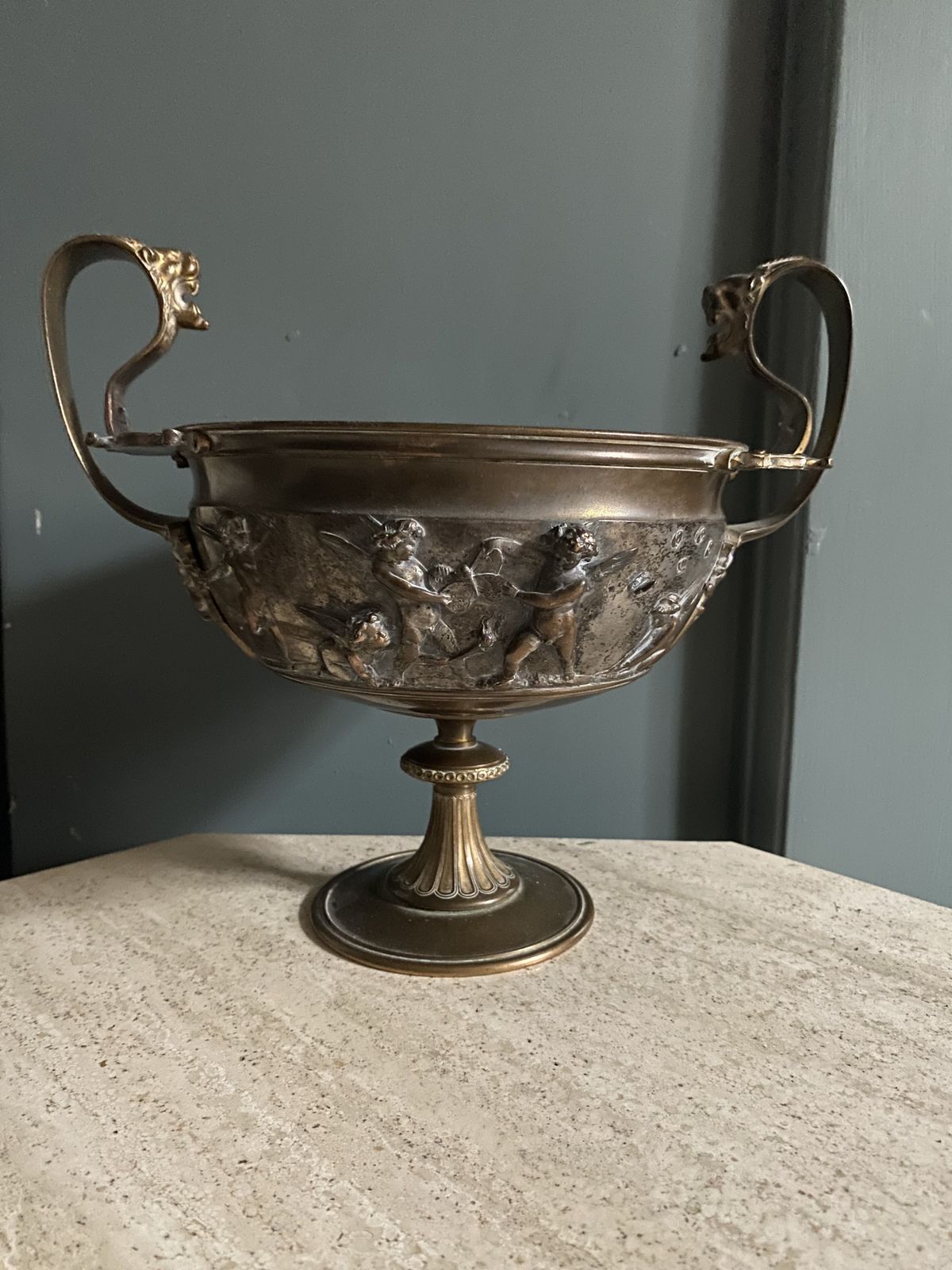 A French 19th Century Bronze Tazza By Ferdinand Barbedienne photo furniture