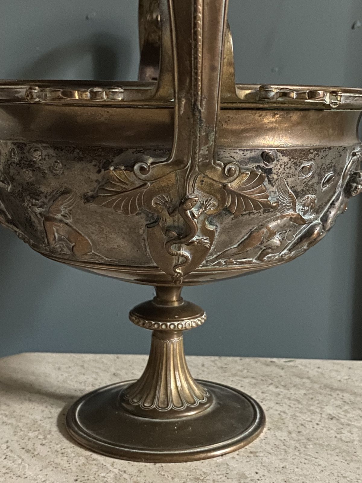 A French 19th Century Bronze Tazza By Ferdinand Barbedienne photo vinterior