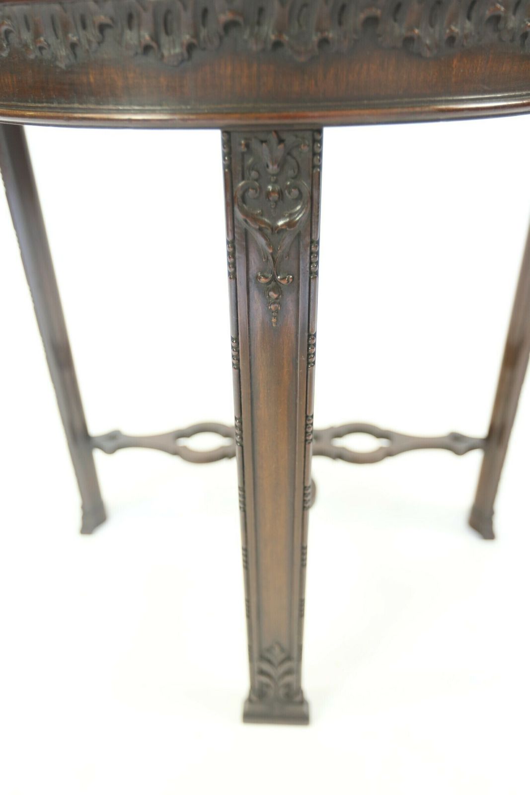 photo for sale Edwardian Mahogany Table With Carved & Fretwork Detail Circa 1900
