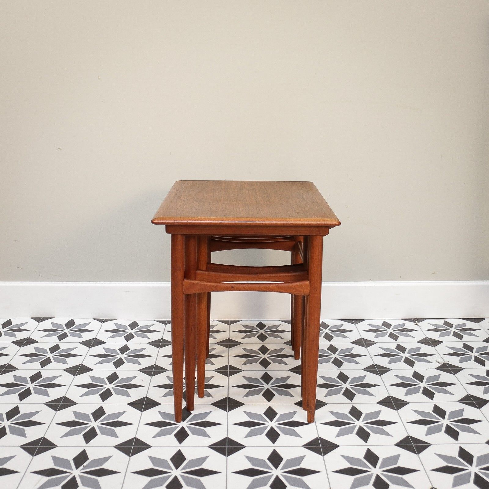 Mid Century Nest Of Tables In Teak Kai Kristiansen Mimi Set For Skovmand & Andersen photo Furniture