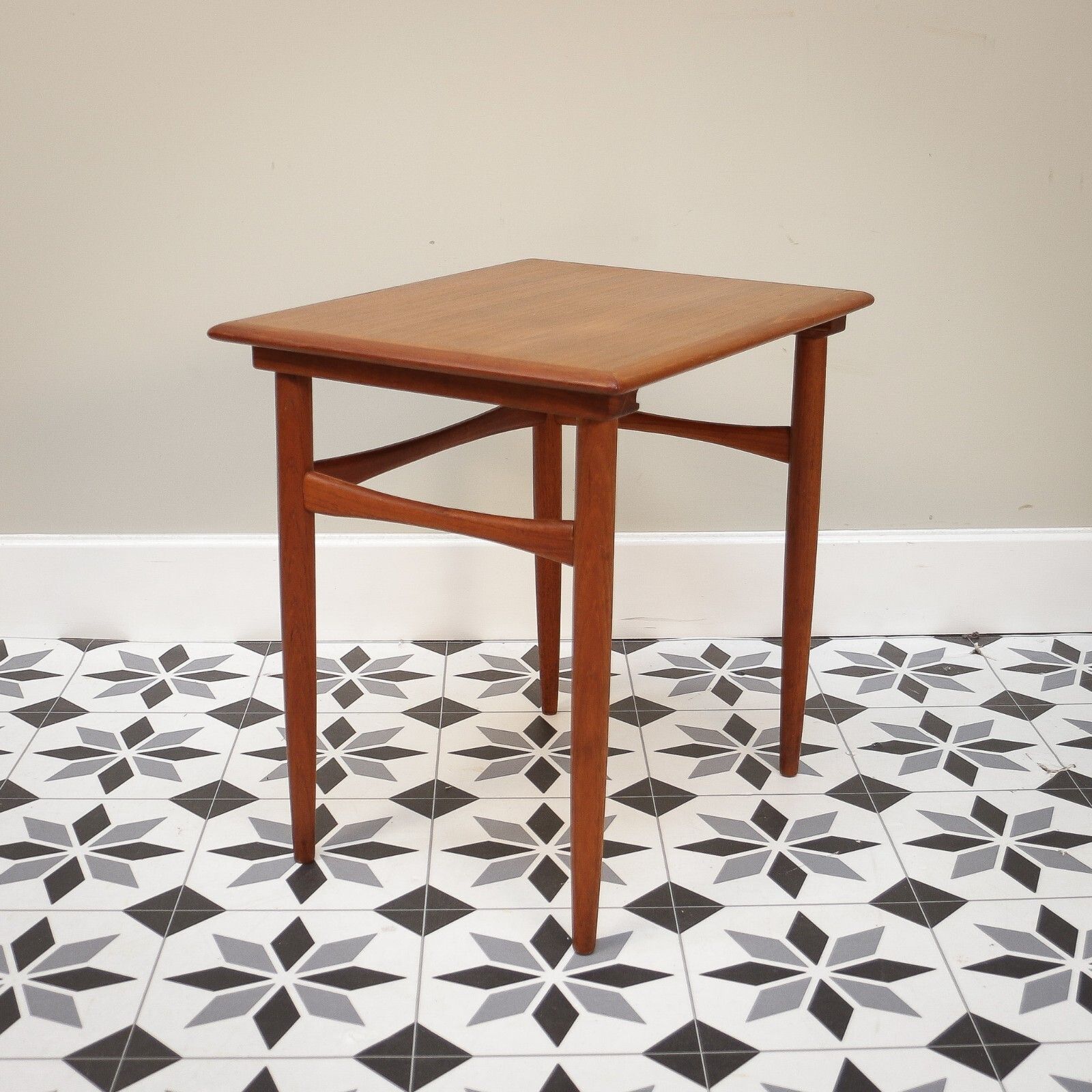 Furniture Mid Century Nest Of Tables In Teak Kai Kristiansen Mimi Set For Skovmand & Andersen photo