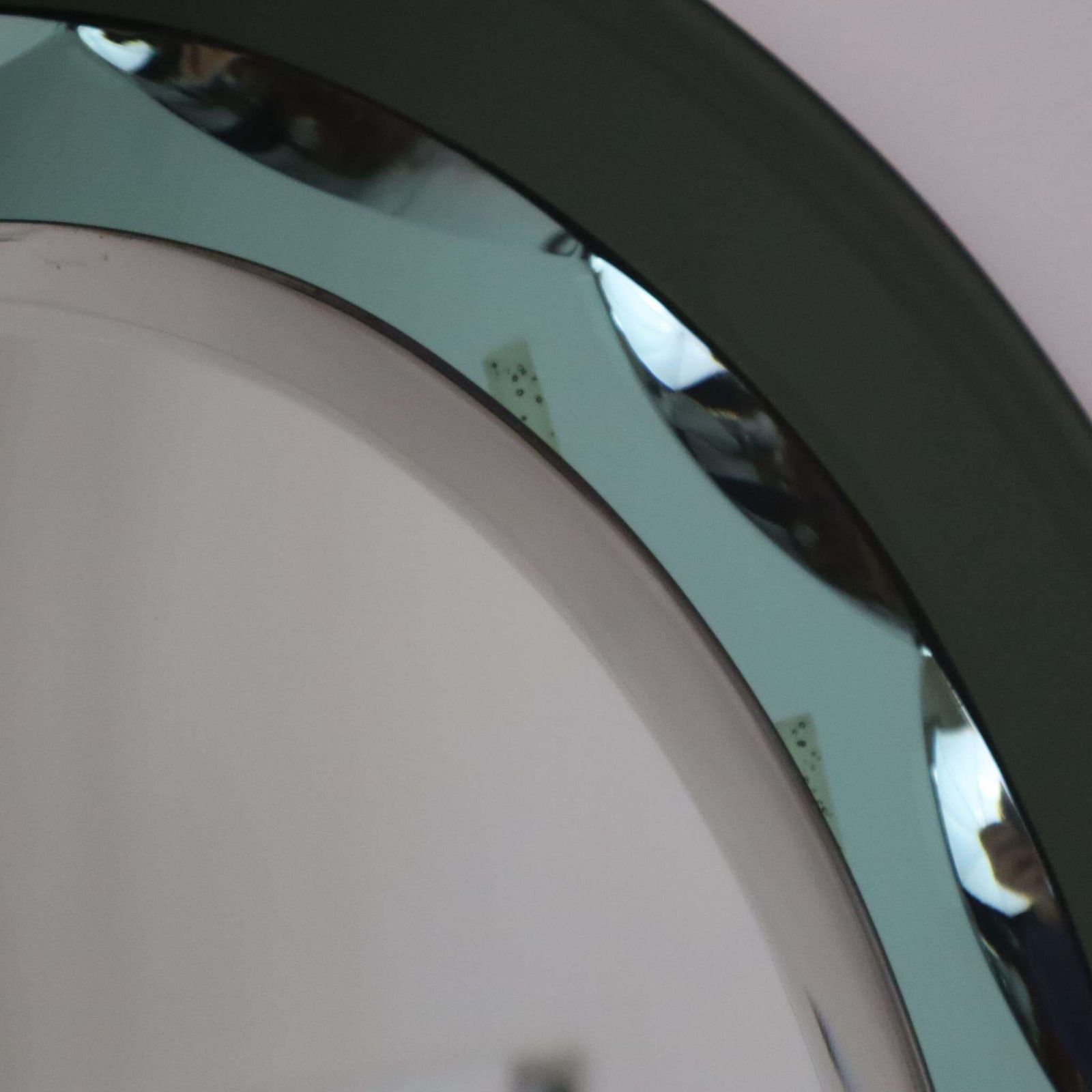 Mid Century Modern Italian Oval Green Mirror By Cristal Art, Italy, 1960s photo buy