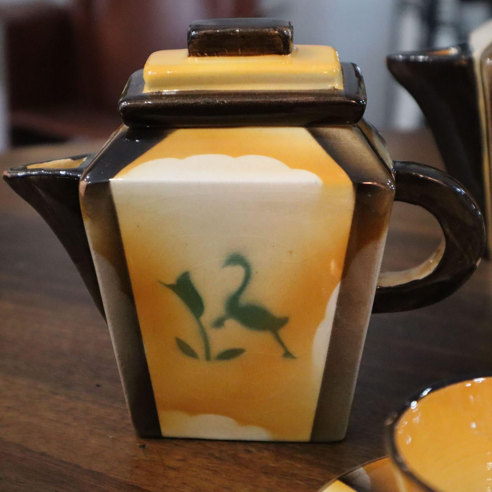 Art Deco Coffee Service Set Ceramic By Carraresi Lucchesi, Italy, 1930s photo Home Decor