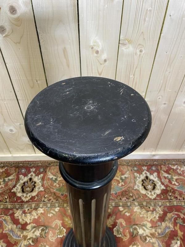 Colonne   Sellette Bois Noirci Napoléon III photo Home Decor