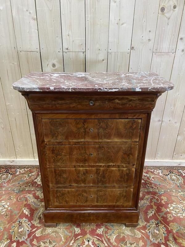 Chiffonnier   Commode époque Louis Philippe En Acajou Et Placage D’acajou. photo Furniture