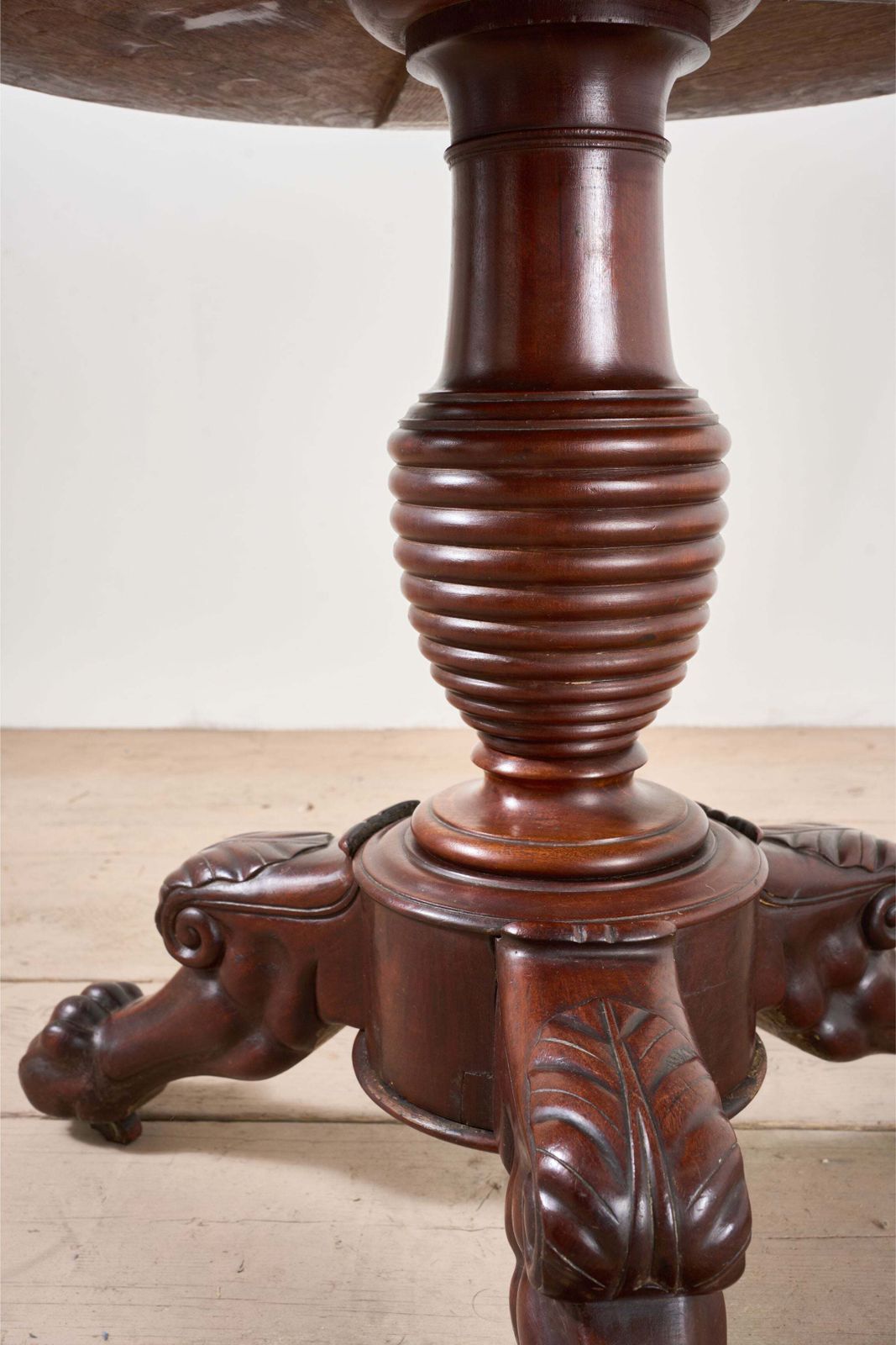 19th Century Mahogany And Grey Marble Gueridon Table photo Furniture
