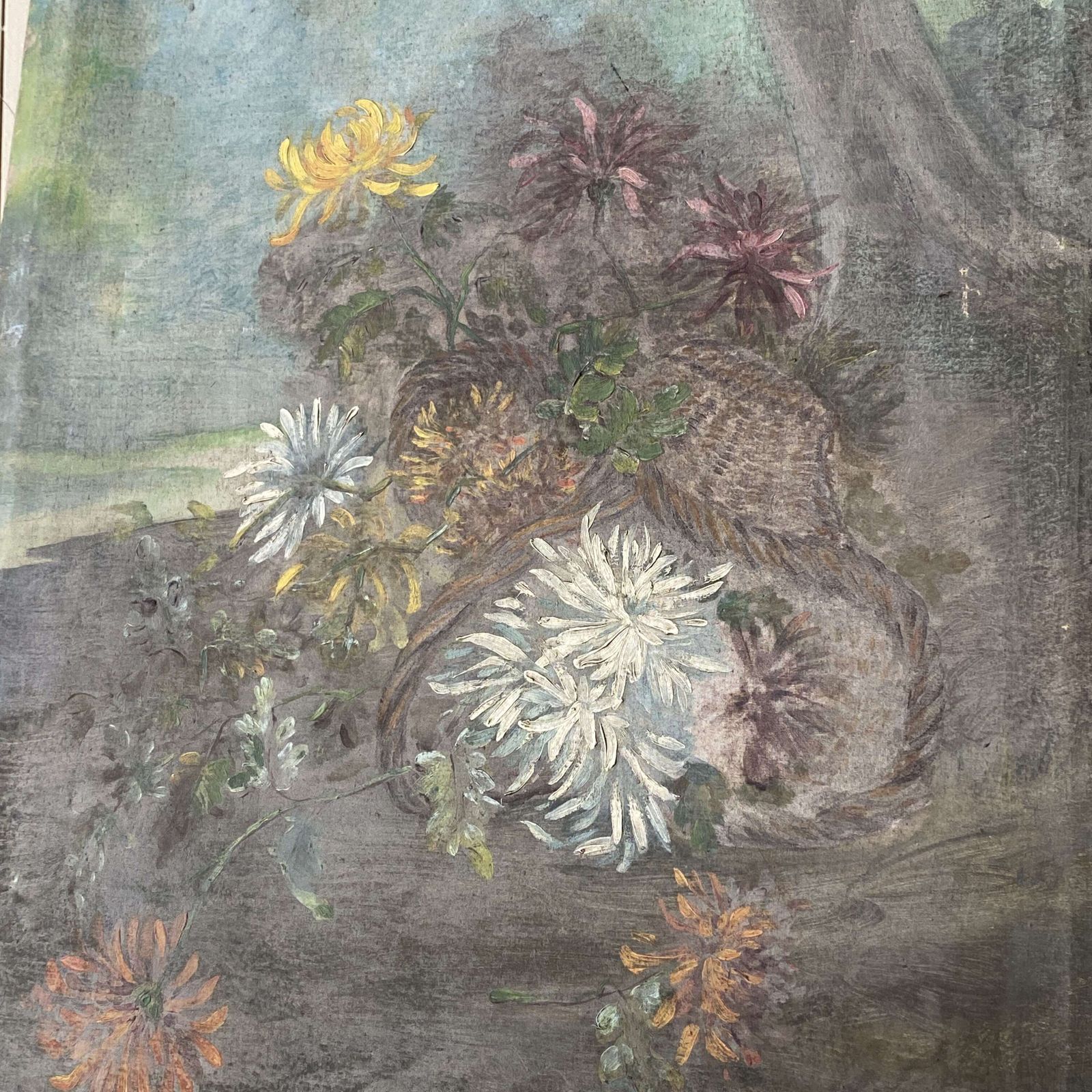 Antique Painting   Flowers, Early 20th Century photo vinterior