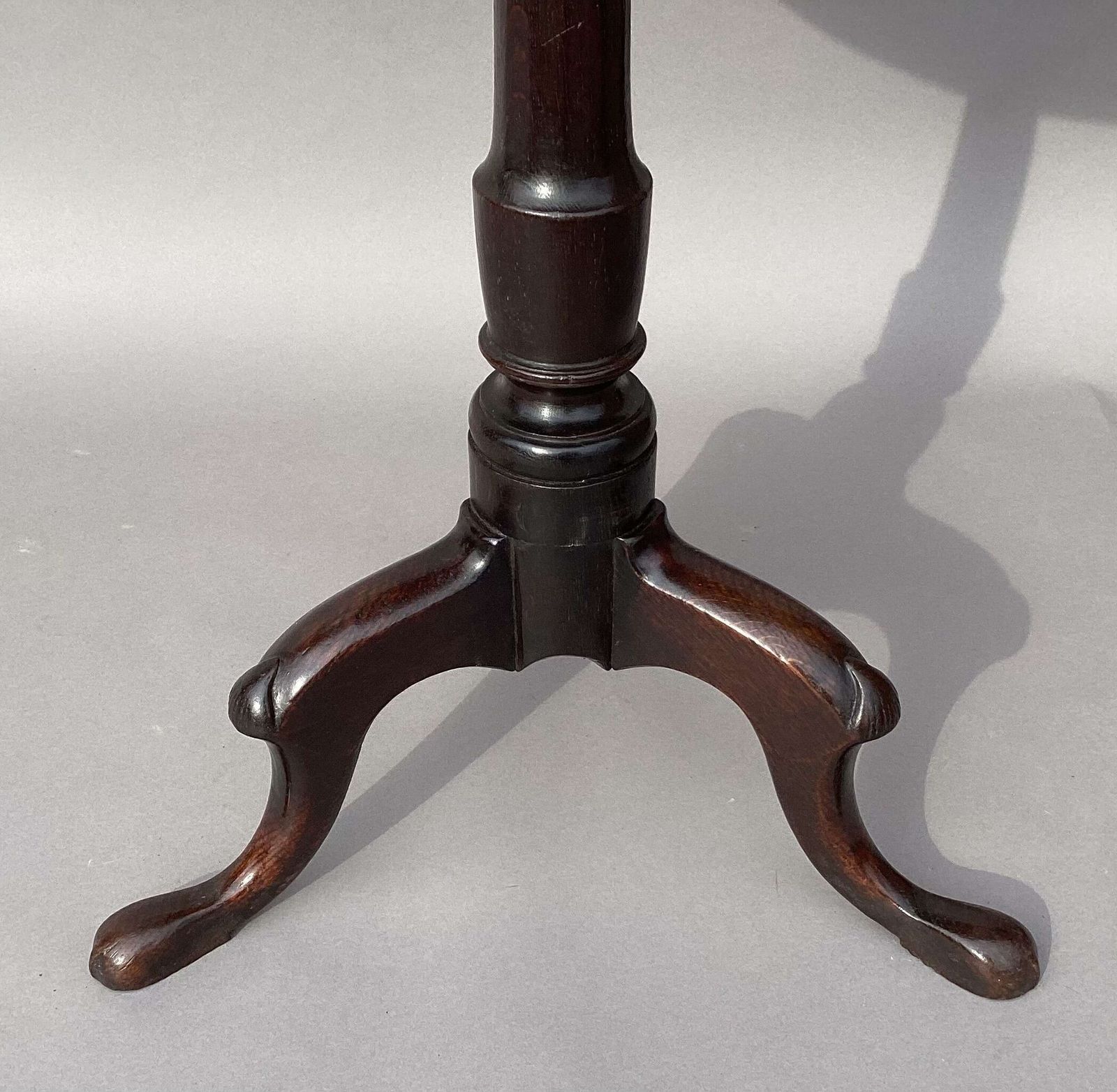 photo buy Charming Irish Georgian Burr Oak Tripod Wine Table