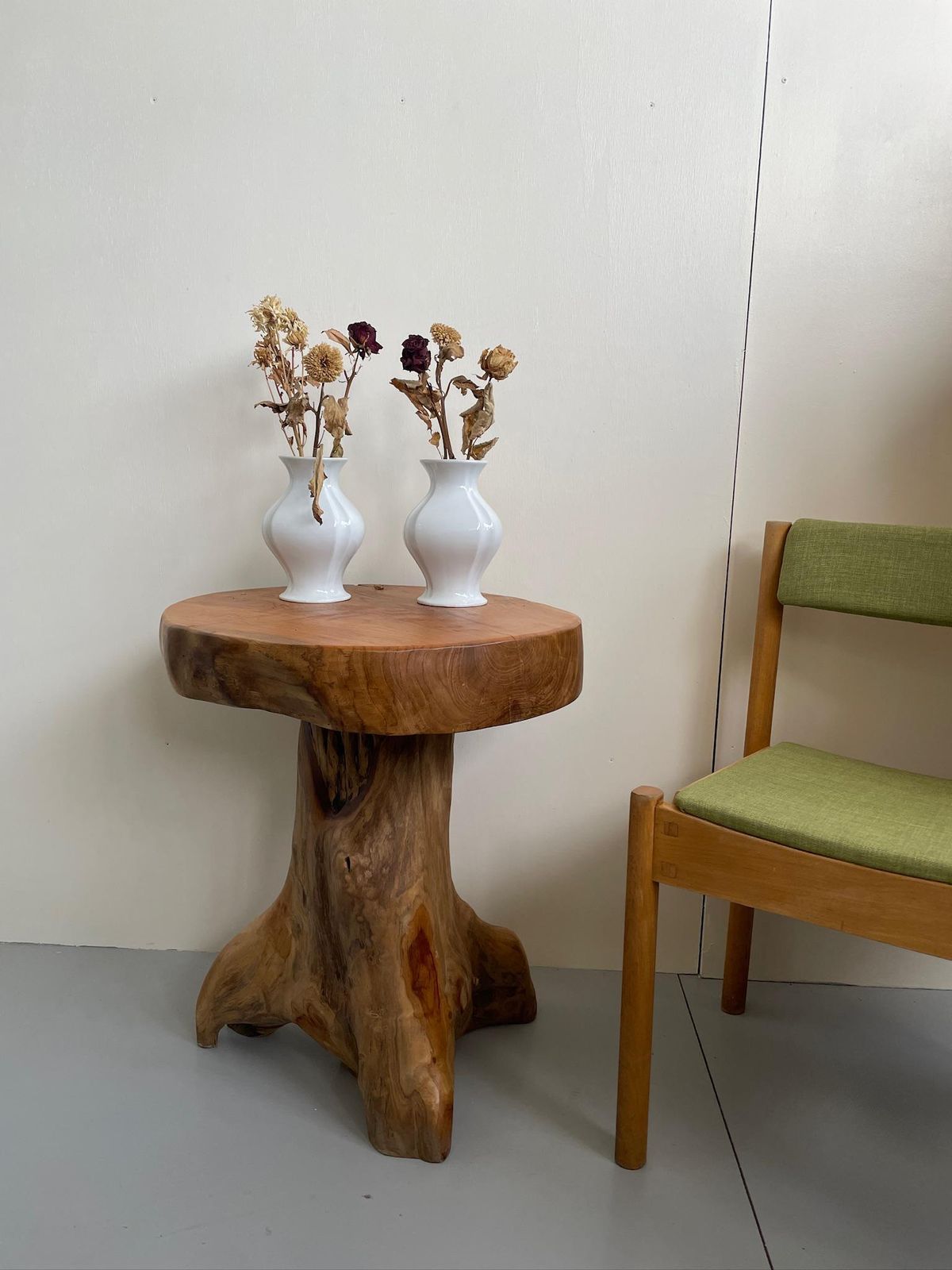 Pair Of Vintage Mid Century White Glazed Vases Pleated Detail Model 1495 18 photo furniture