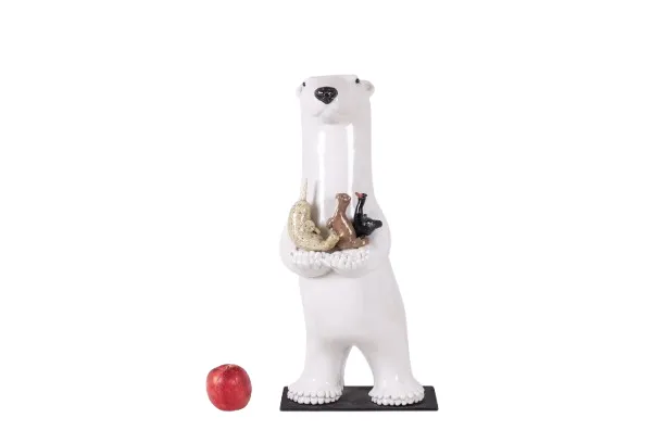 Valérie Courtet. Bear Presenting 3 Animals. Contemporary. photo furniture