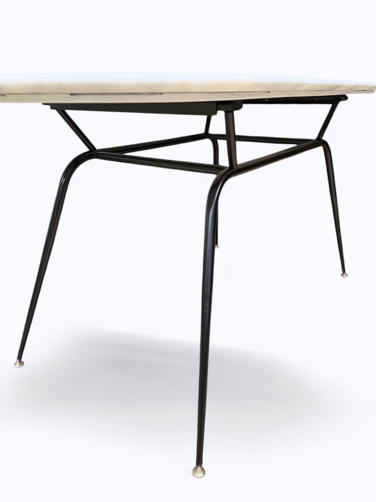 Carrara Marble Dining Table With Tubular Steel Legs, Attributed To Ico Parisi, Italy C. 1950's photo furniture