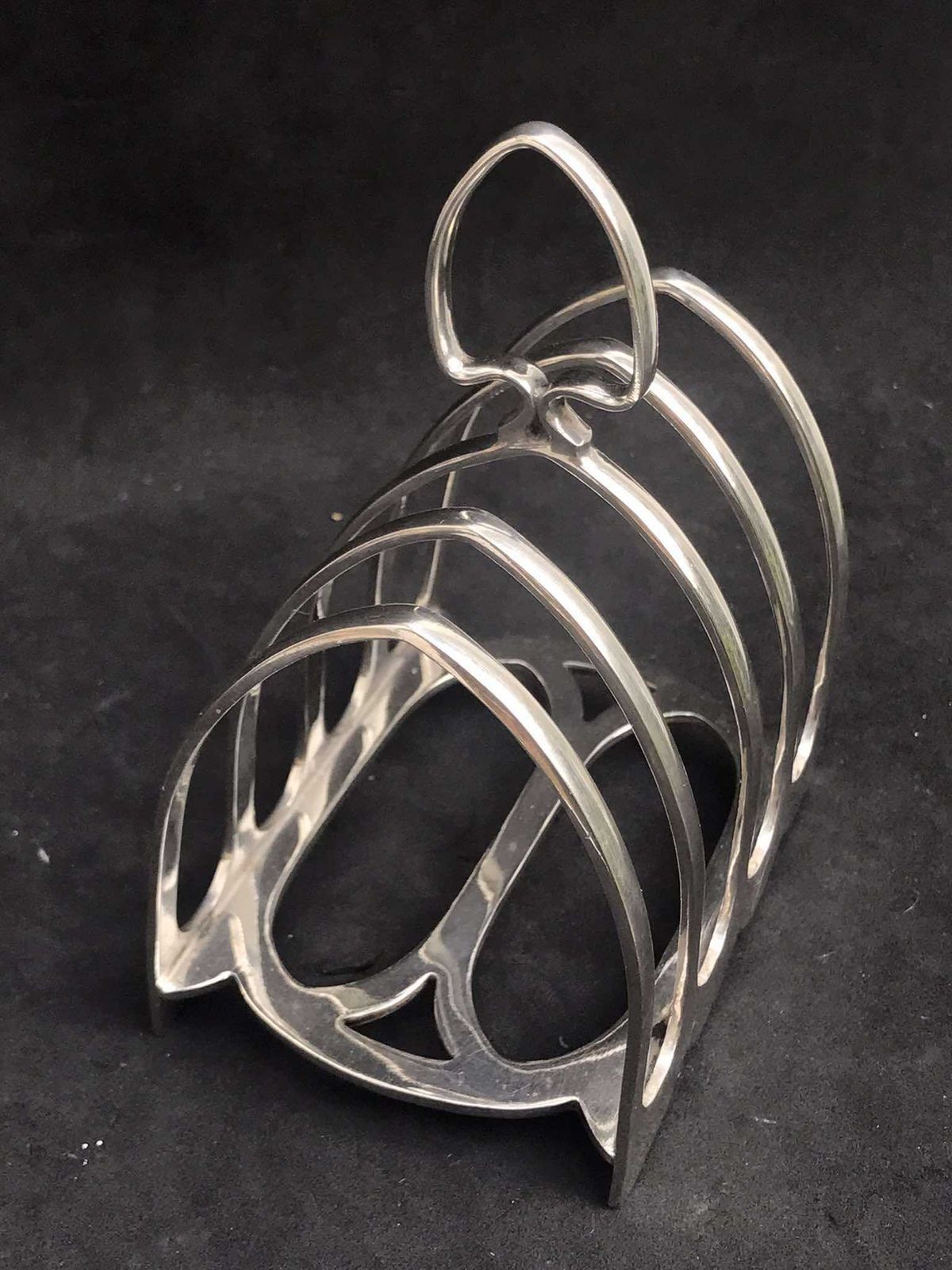 Antique Toast Rack Holder 4 Slices Silver Plated Breakfast English Victorian Wedding Gift Hostess Gift Atkin Brothers photo buy