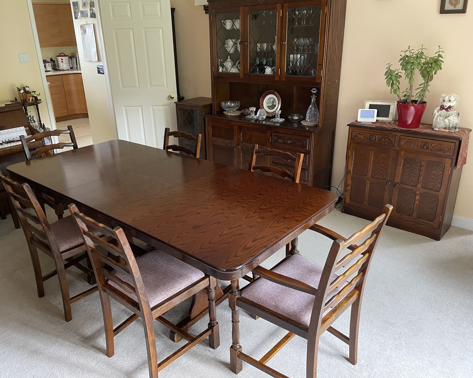 Larkswood Dining Room Table And Chairs. The Oak Collection In Warm Oak photo furniture
