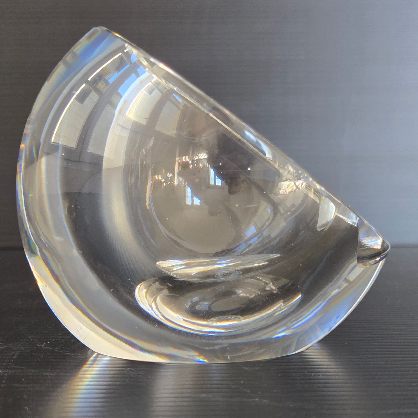 Vintage 1960s Saint Louis Crystal Glass Ashtray & Pestle 60s 1960s Retro photo 77.0