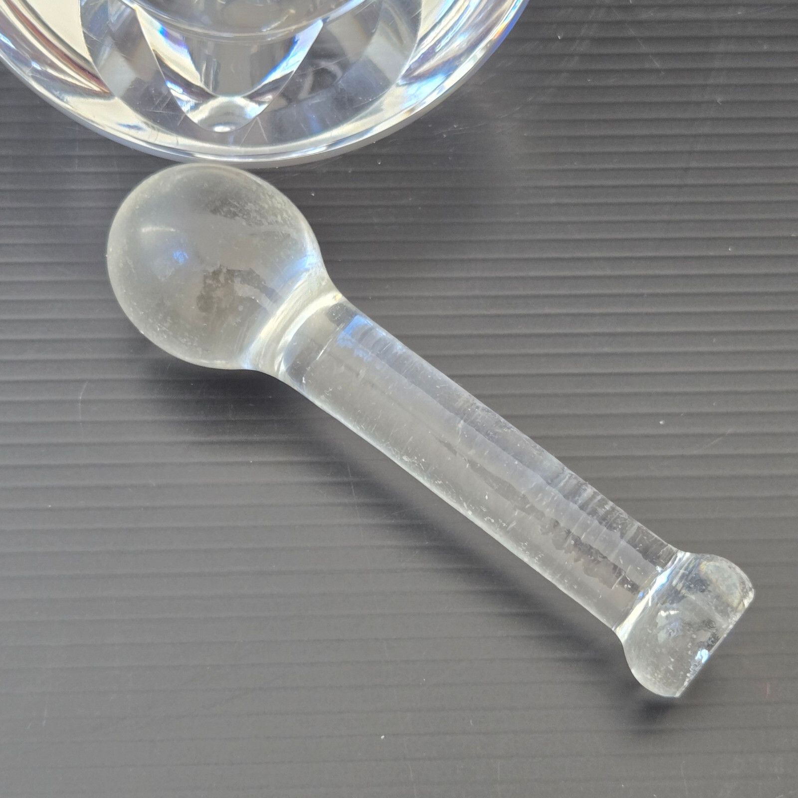 photo furniture Vintage 1960s Saint Louis Crystal Glass Ashtray & Pestle 60s 1960s Retro