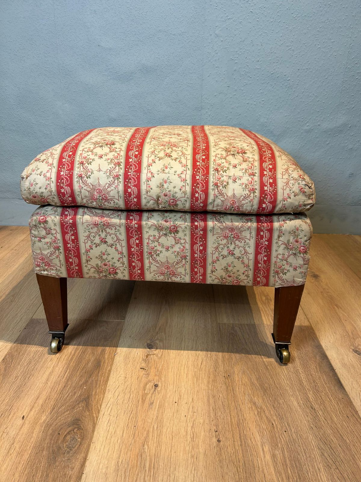 Antique Howard & Sons Upholstered Stool photo furniture