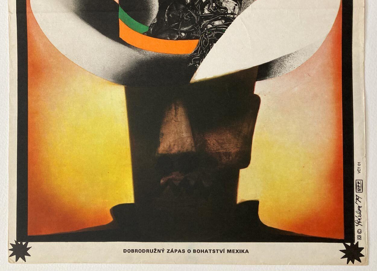 Original Movie Poster, In Self Defense, Olga Stárková, 1979, Genuine Czech Vintage Print photo furniture