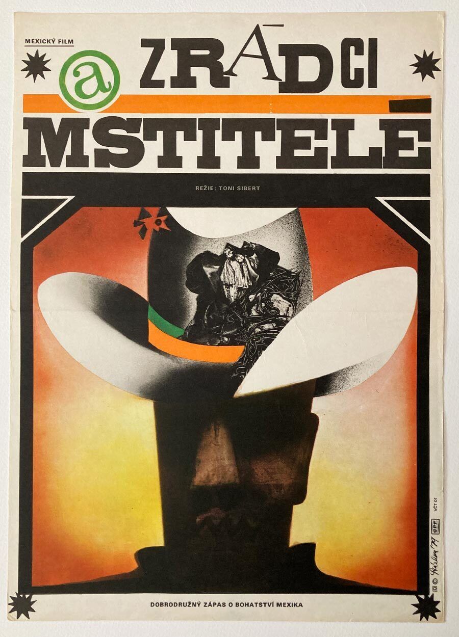 Original Movie Poster, In Self Defense, Olga Stárková, 1979, Genuine Czech Vintage Print