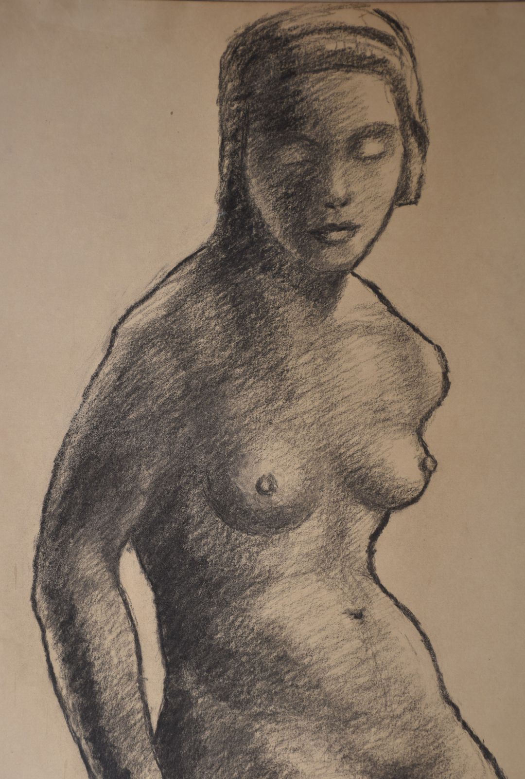 Marguerite Cousinet, Nude Woman, Seen From The Font (Circa 1969) photo for sale