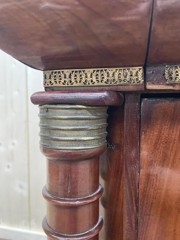Commode époque Empire Acajou Marbre Carrare photo Furniture