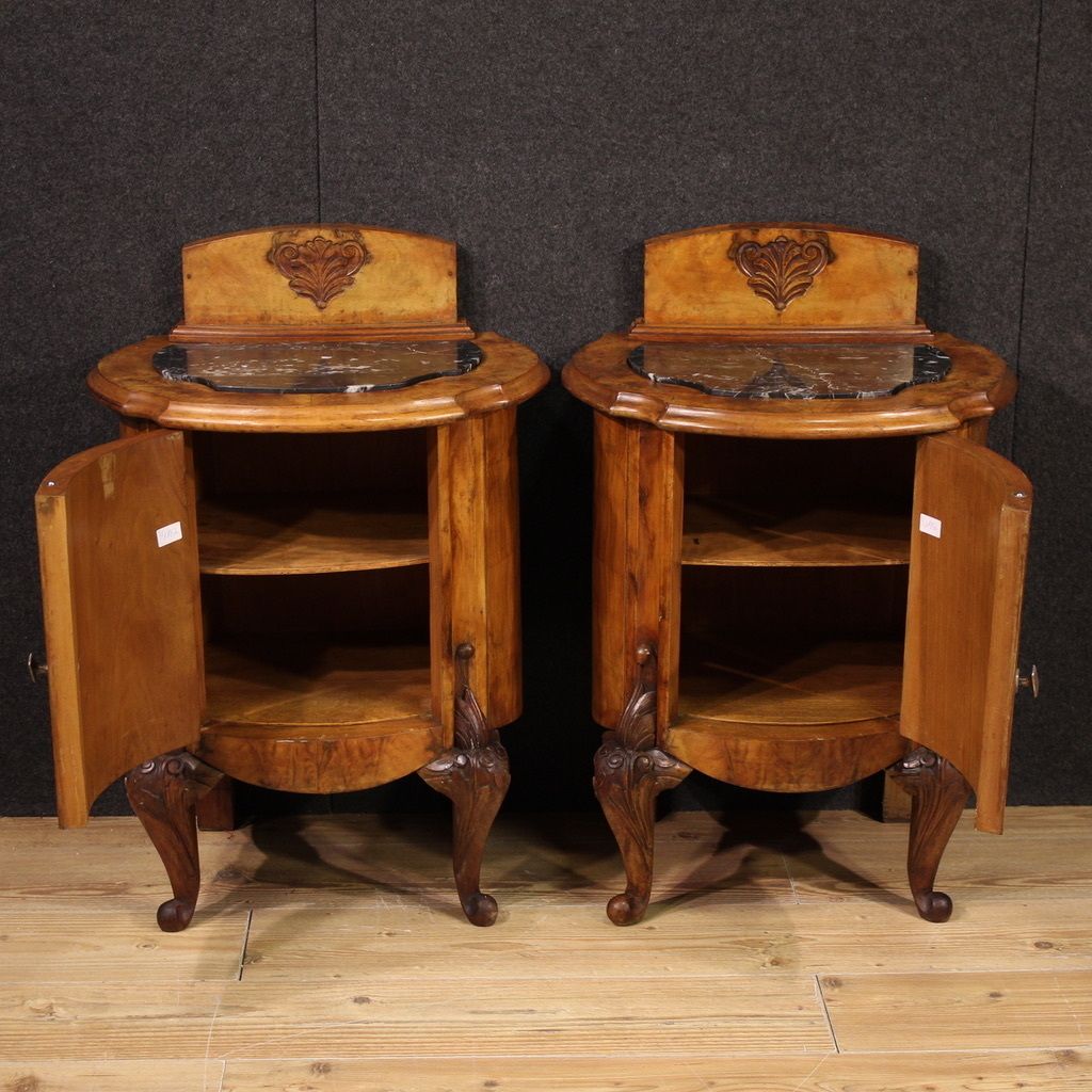 photo furniture Pair Of 20th Century Italian Nightstands