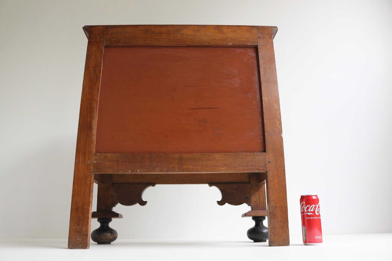 photo for sale Antique Oak Neo Renaissance Style Stick Or Umbrella Stand With Zinc Liner, Dutch 1900s