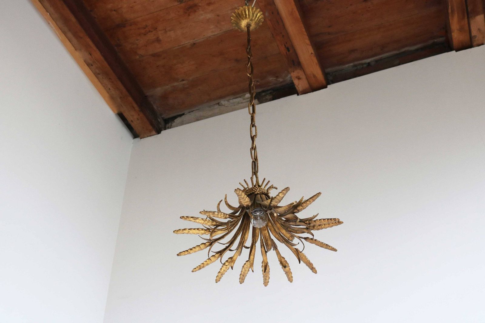 Gilded Sheaf Of Wheat Pendant Chandelier By Designer Hans Kögl 1960s Wheat Sheaf Pendant Light Hollywood Regency Vintage Lightning photo furniture