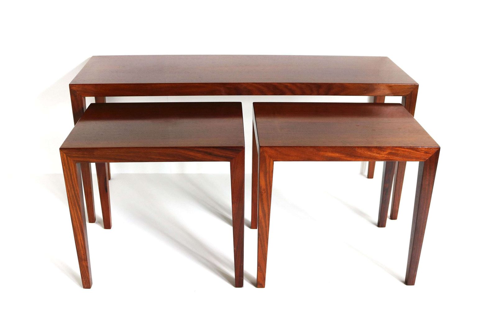 Severin Hansen Voor Bovenkamp – Mid Century Modern Nesttafels, Set Van 3, Ca. 1960
