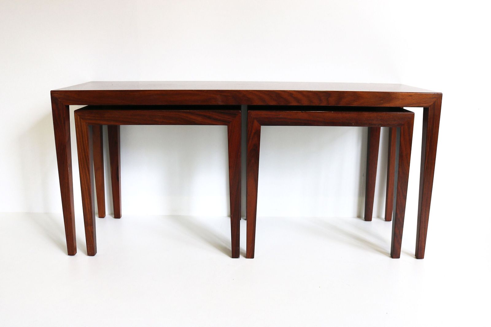 Severin Hansen Design For Bovenkamp Midcentury Modern 3 Set Coffee/Sidetables Nesting Tables Additional Tables 1960 photo furniture