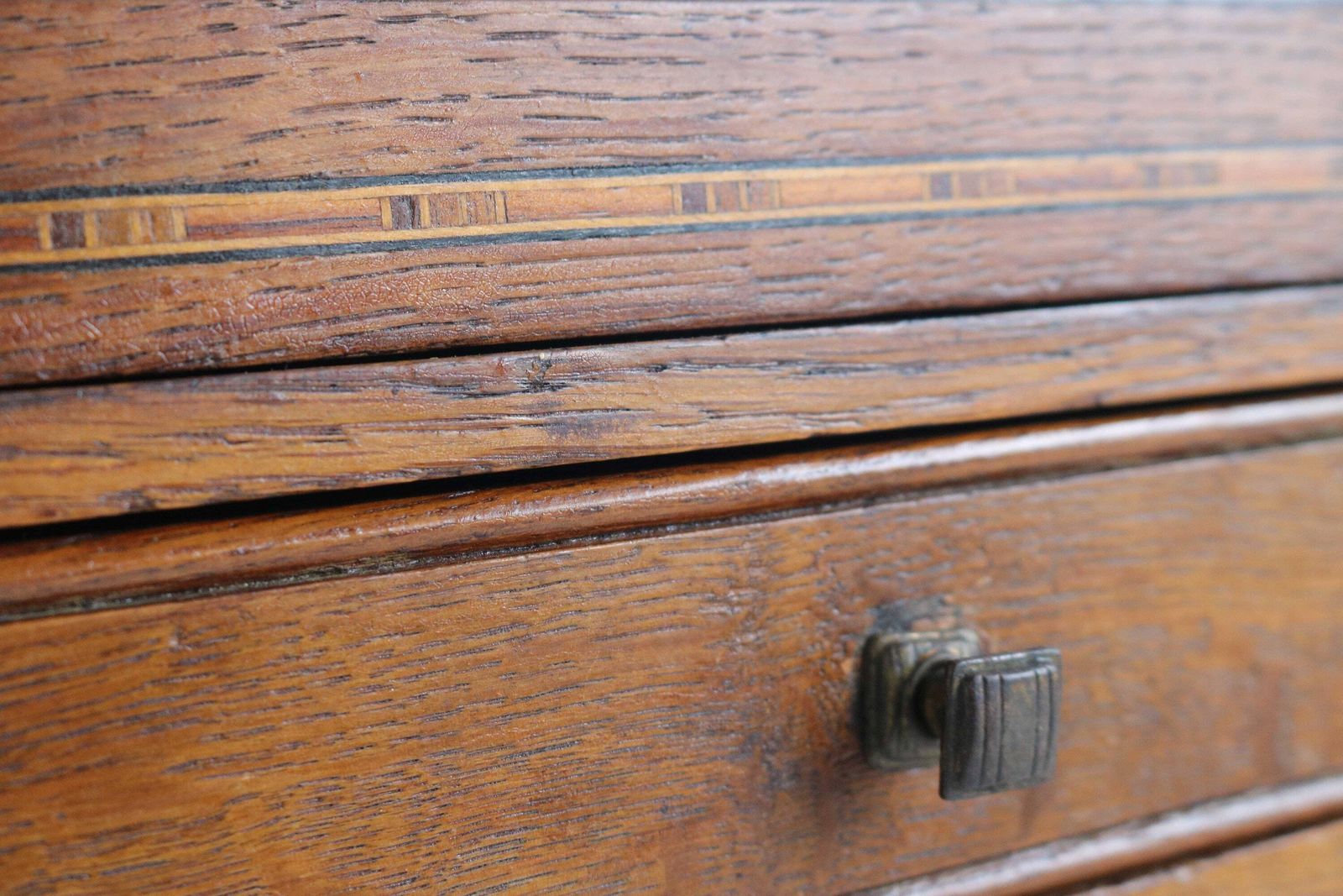 Art Deco Vintage Wood Medicine Bathroom Apothecary Cabinet Worn Mirror Drawer Small Wall Cabinet Kitchen Cabinet Inlaid Comb Tray 1930s photo 448.0
