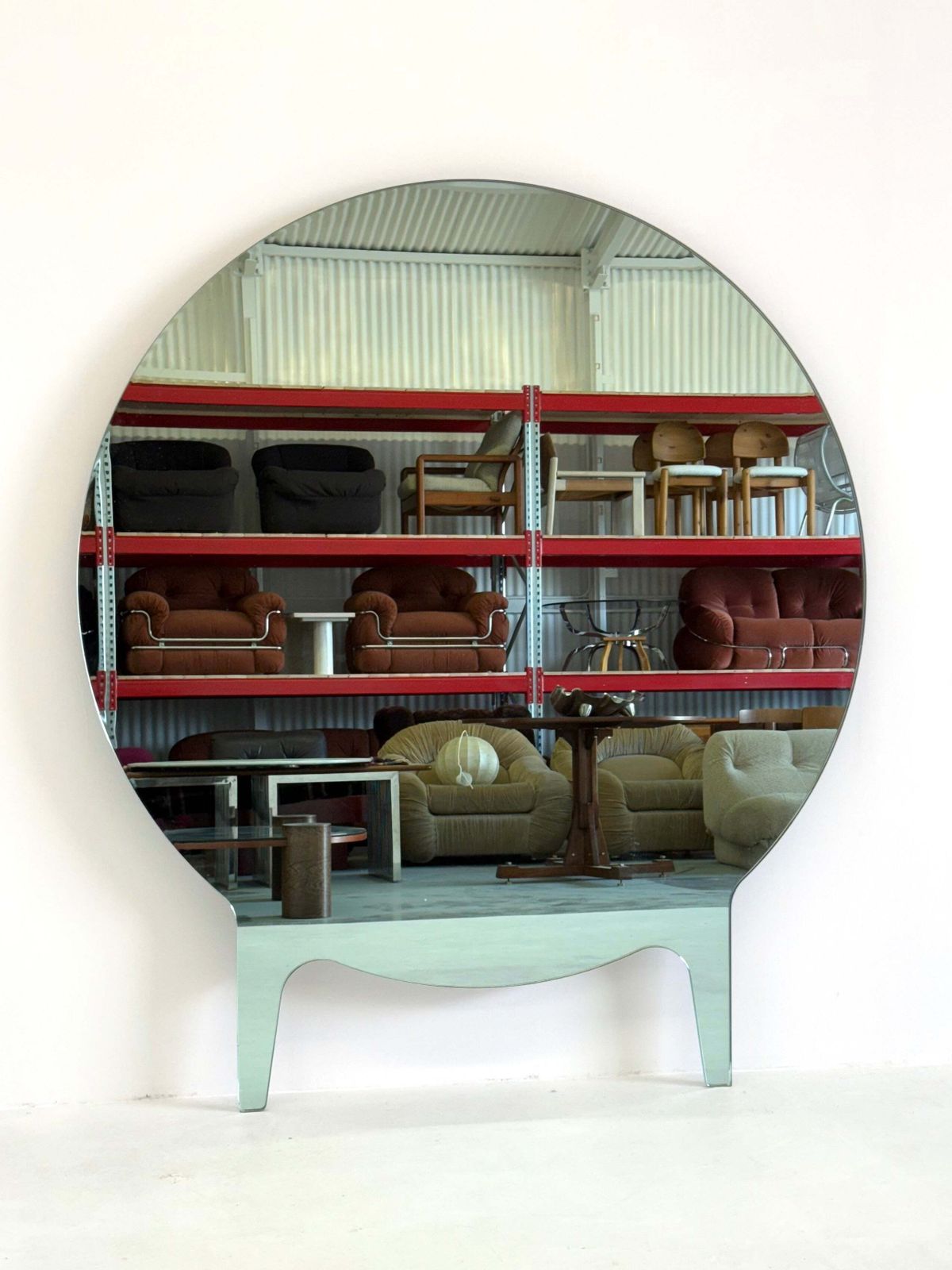Xl Grote Ronde Mir Spiegel Ontworpen Door Roderick Vos photo Home Decor
