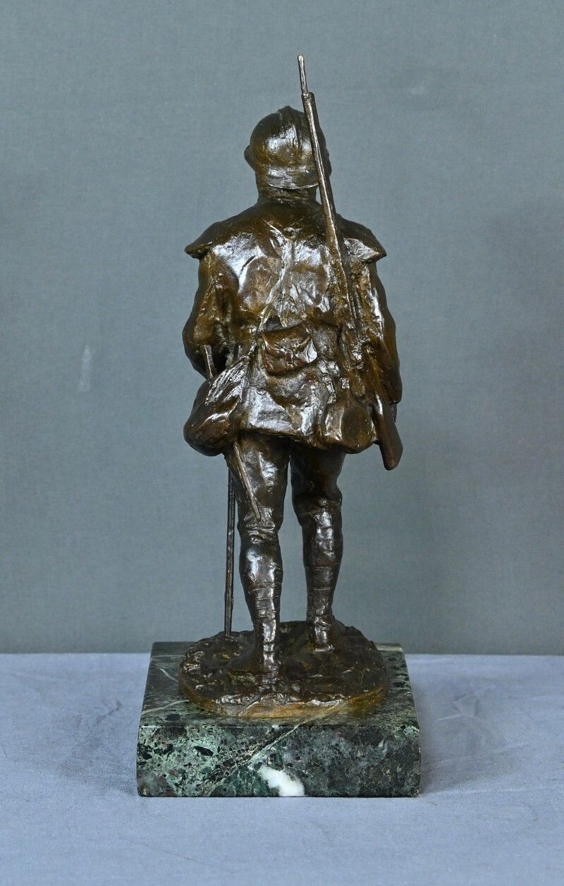 1510.0 Bronze “Souvenir Of Souchez” By R. Paris – Early 20th Century photo