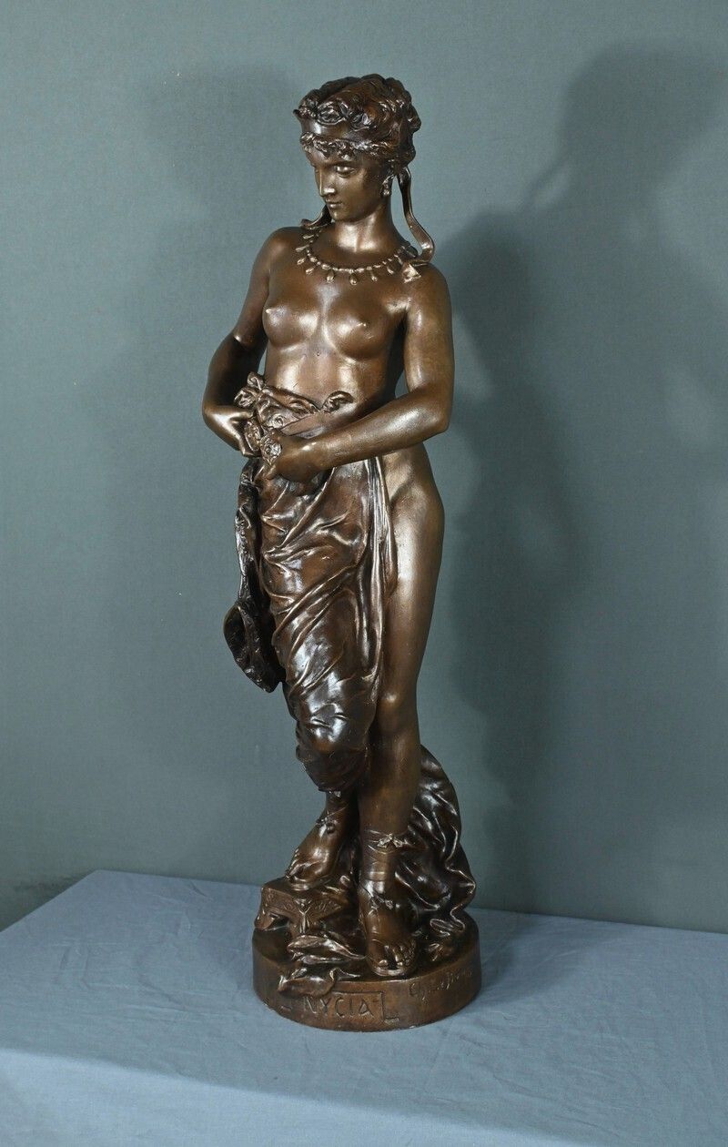 Important Bronze “Nycia” By Ch. Le Bourg – 2nd Part Of The 19th Century photo for sale