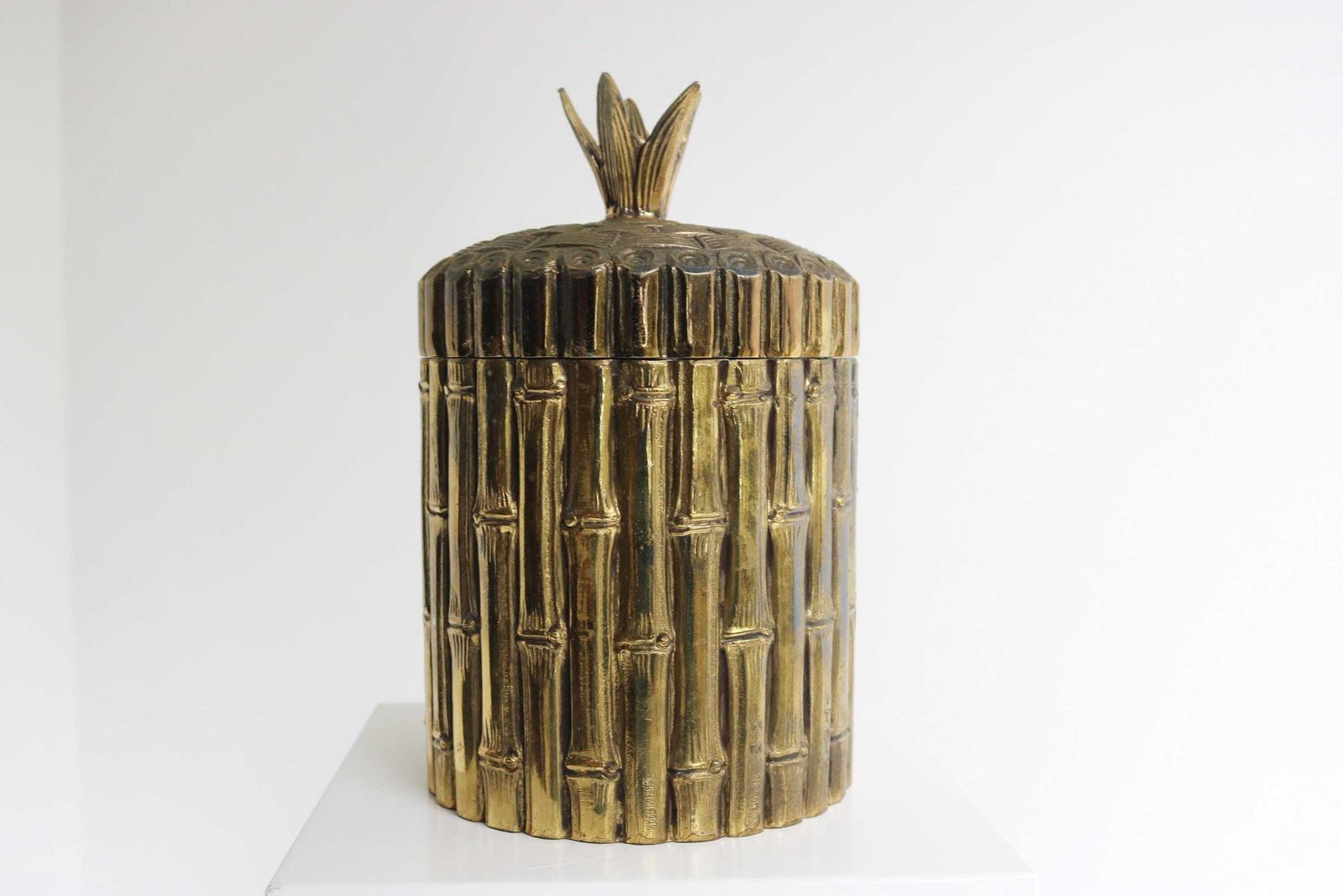 Exquisite Italian Mid Century "Bamboo" Ice Bucket By Maura Manetti, Made In Italy 1960s 1970s photo Home Decor