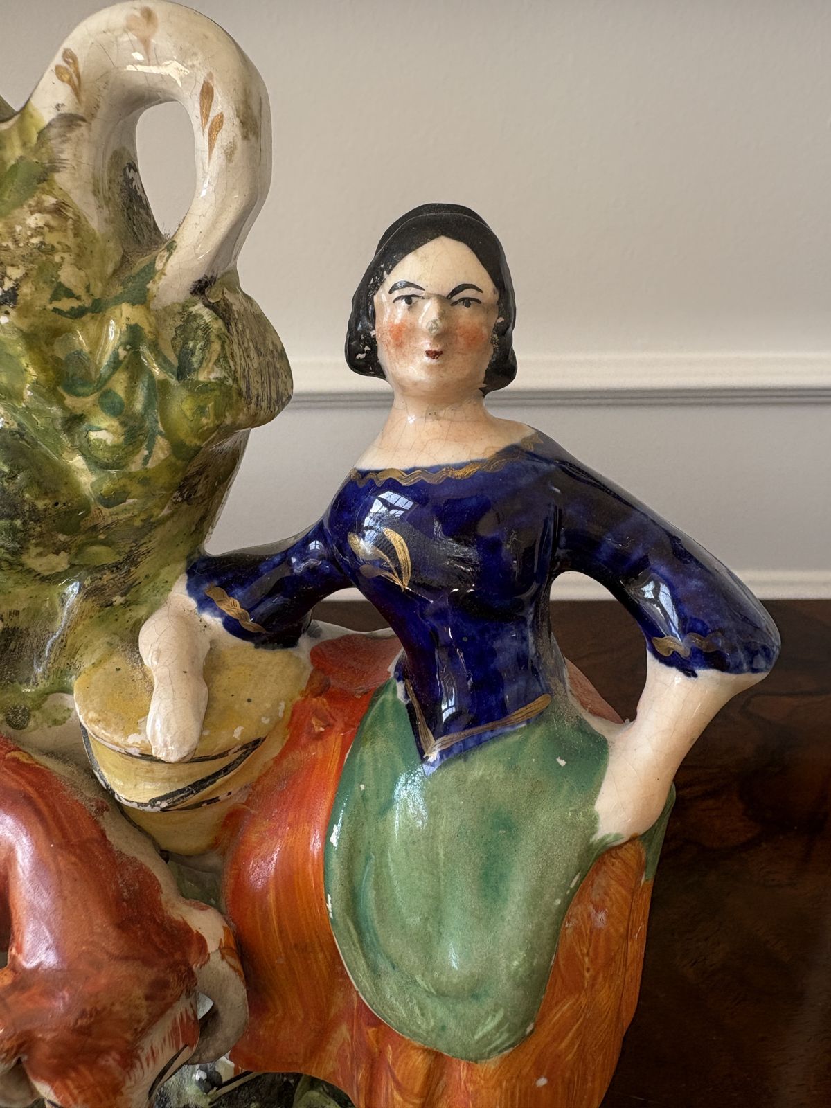 photo for sale Antique 19th Century Staffordshire Flatback Figure