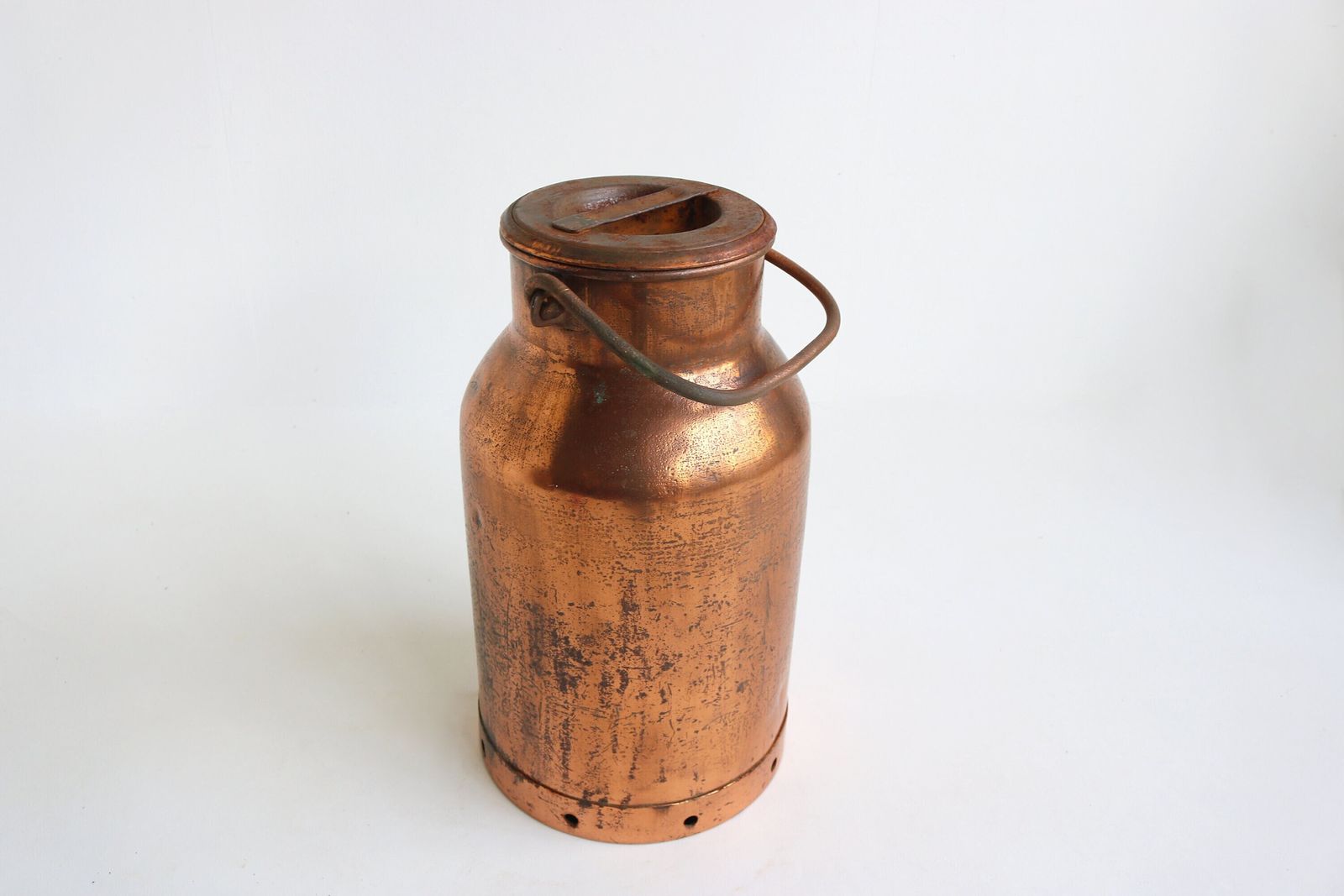 Antiek Koperen Melkbus – Paraplubak | Ca. 1880–1900 | Landelijke Stijl | Met Deksel En Draaggreep