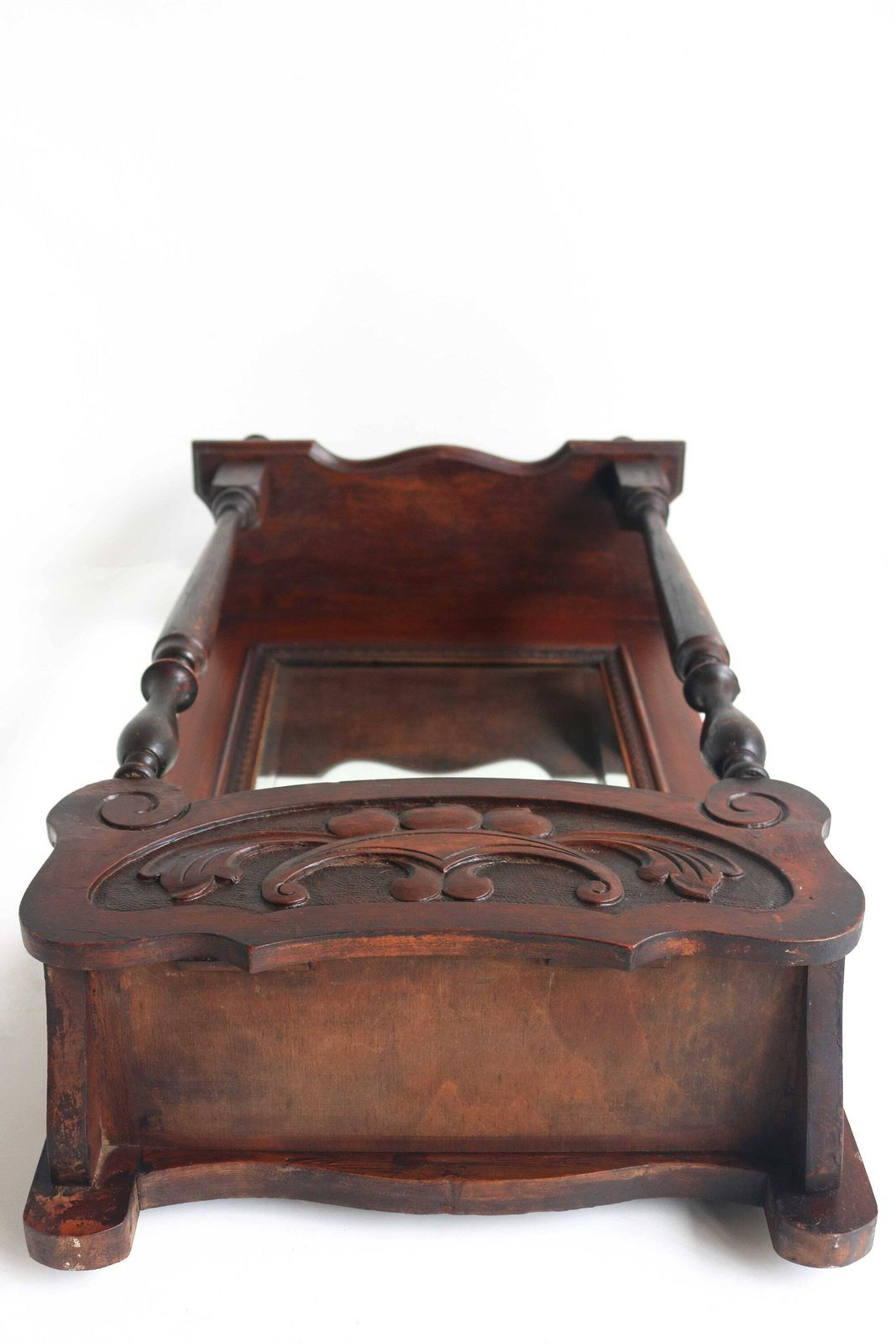 photo furniture Handcarved Antique Hanging Cabinet Beveled Mirror Cabinet Hall Unit Toilet Cabinet Wall Mirror Mirror In Art Nouveau Style Jugendstil 1900s