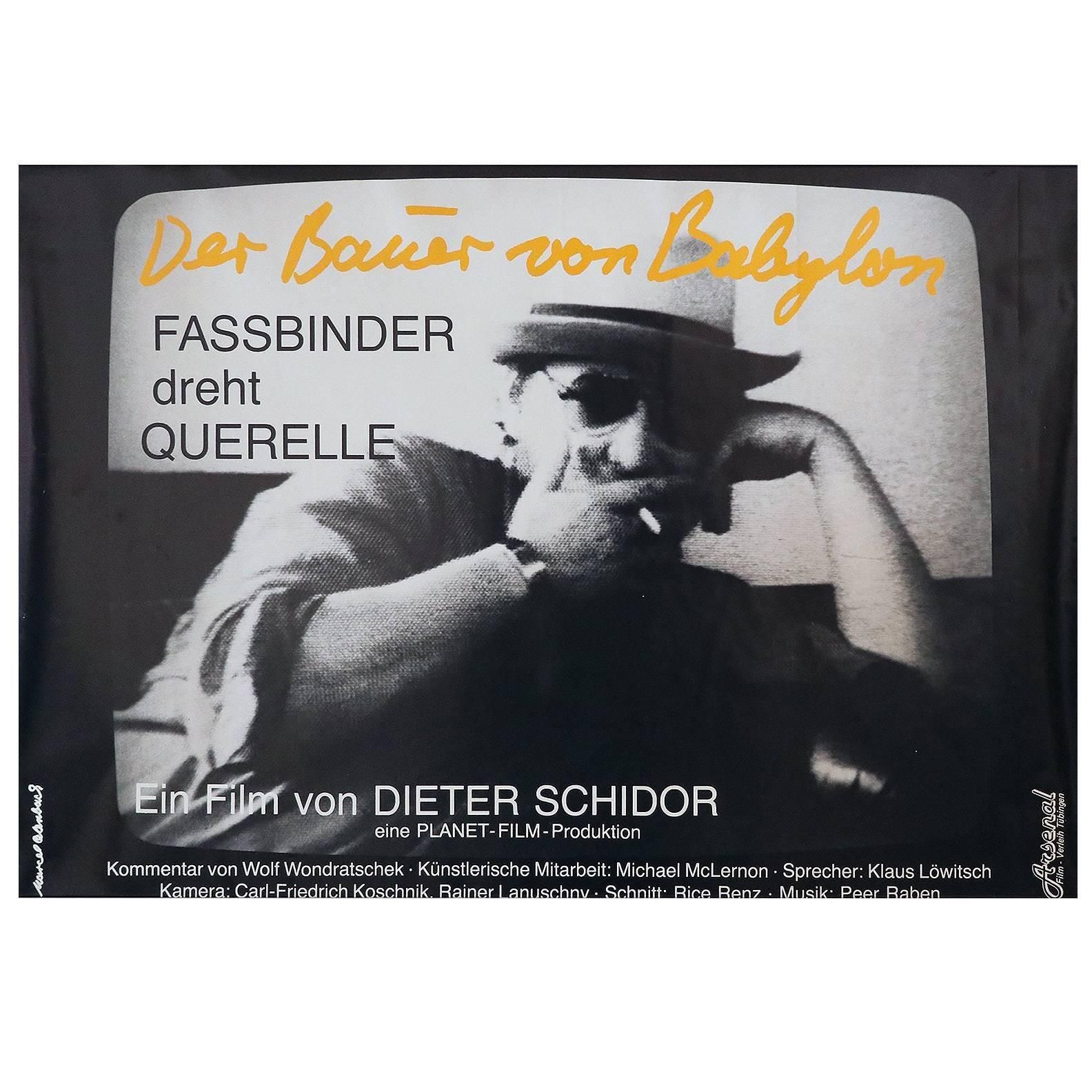 Poster The Wizard Of Babylon R.W. Fassbinder Shoots "Querelle", 1982