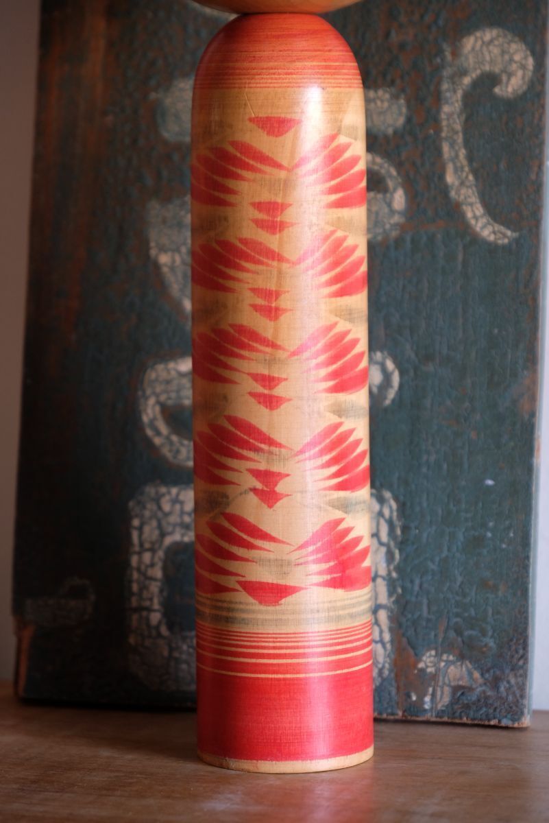 Japanese Kokeshi Doll With Artist Signature photo furniture