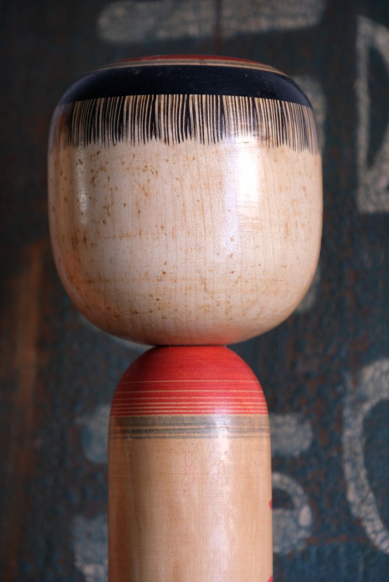 Japanese Kokeshi Doll With Artist Signature photo vinterior
