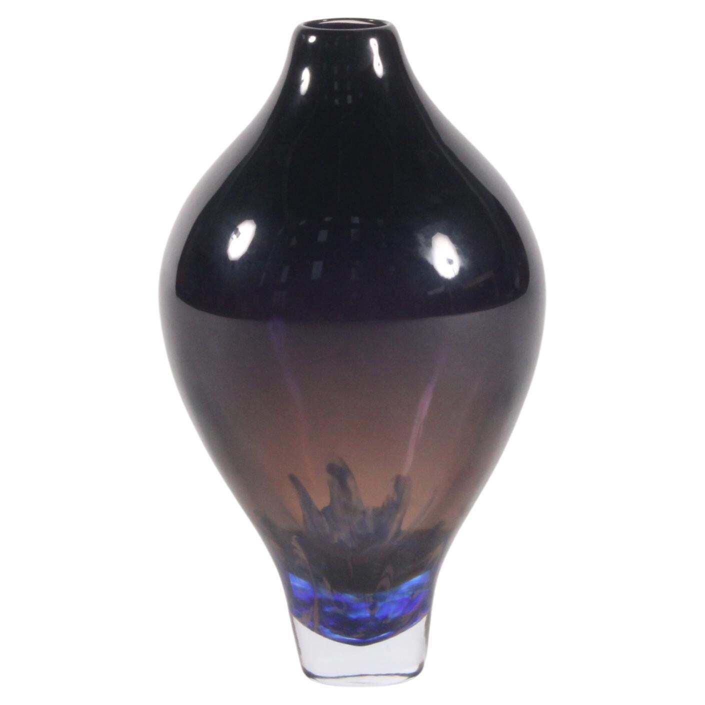 'Atmosphere' Italian Hand Blown Glass Vase By Giorgetti * Free Global Delivery