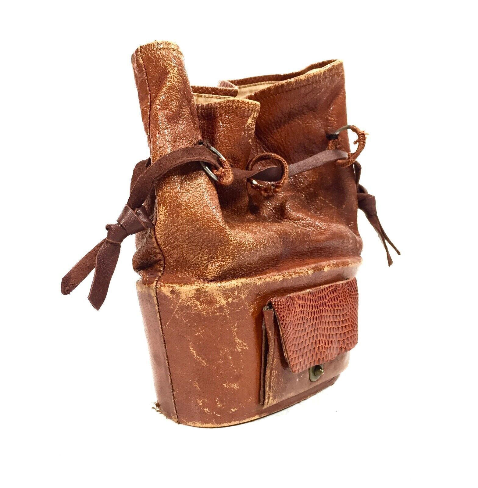 Antique 19th Century Opera Glasses In Rare Leather Bag / Case / Binoculars photo furniture