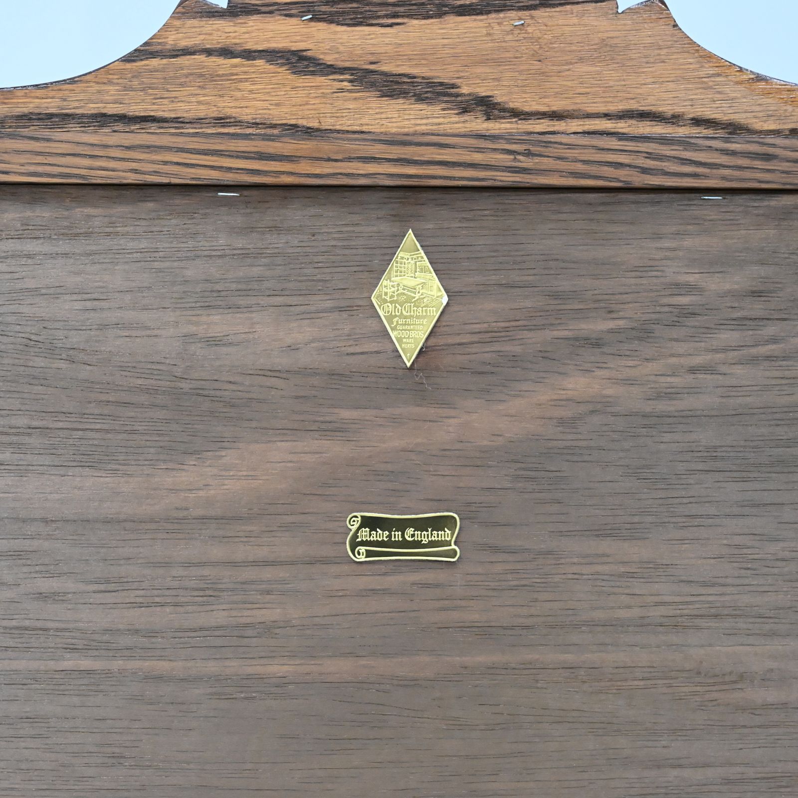 Old Charm Oak Framed Wall Mirror Heavy 69cm X 64cm Tudor Brown Free Delivery photo furniture