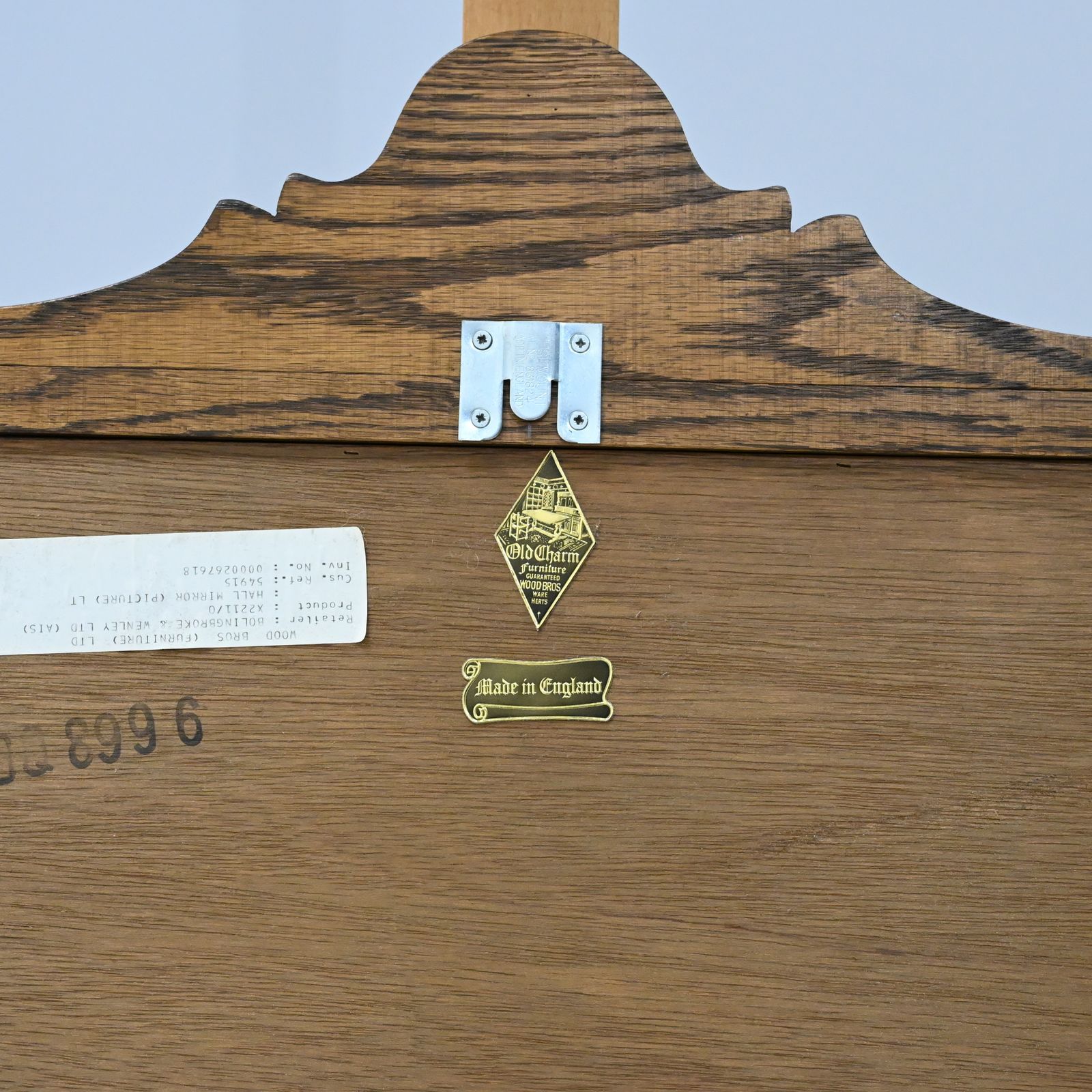Old Charm Oak Framed Wall Mirror Heavy 80cm X 52cm Light Oak Free Delivery photo furniture