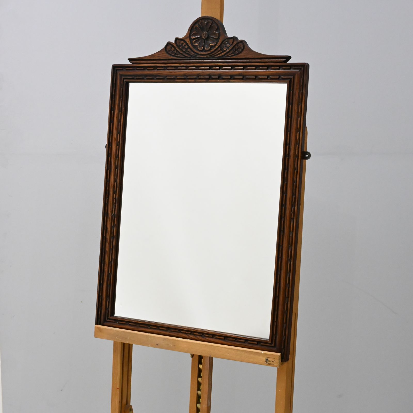photo for sale Old Charm Oak Framed Wall Mirror Heavy 80cm X 52cm Light Oak Free Delivery*